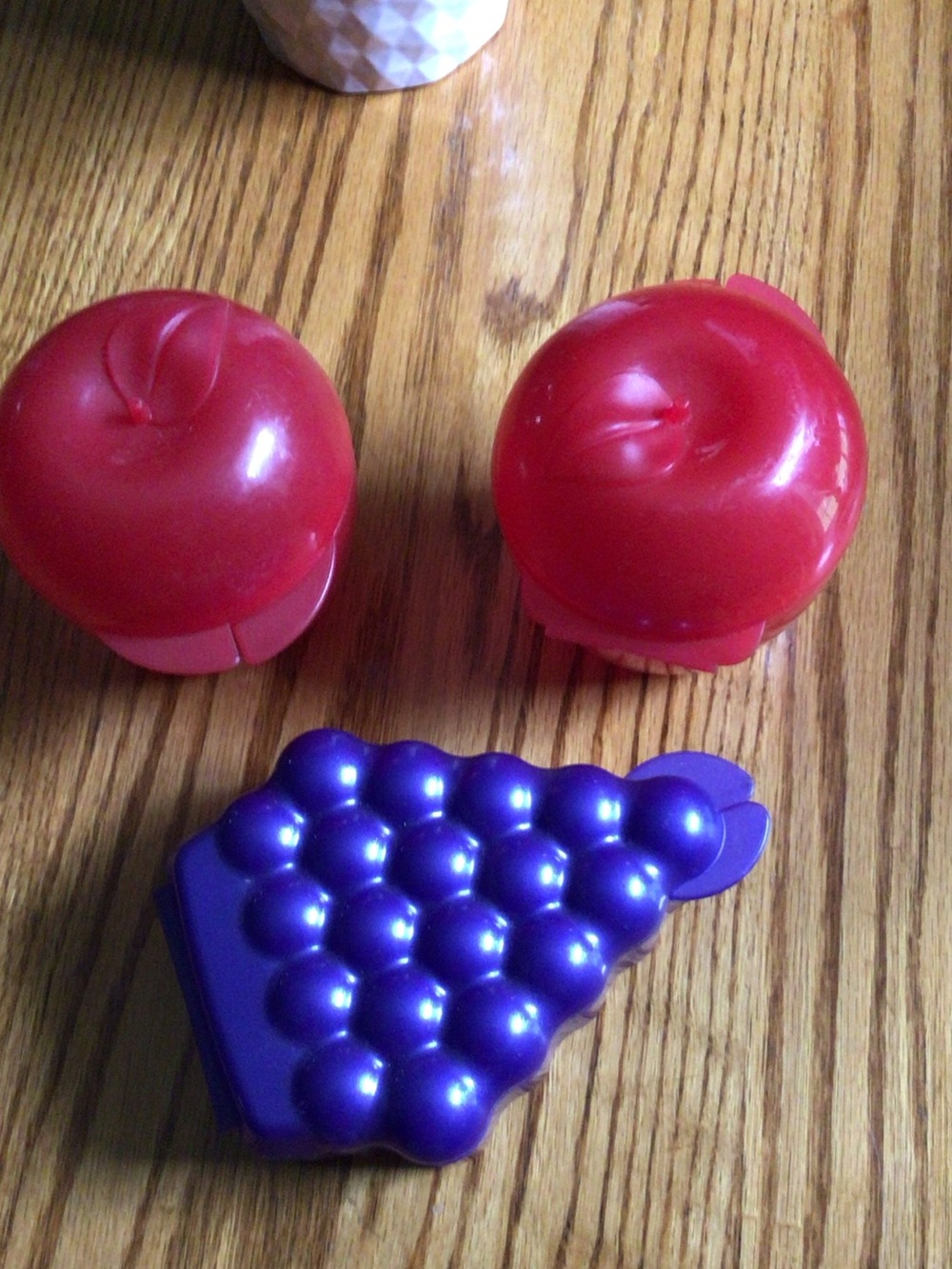 Vintage Tupperware Apple Keeper (2) and Grape Keeper